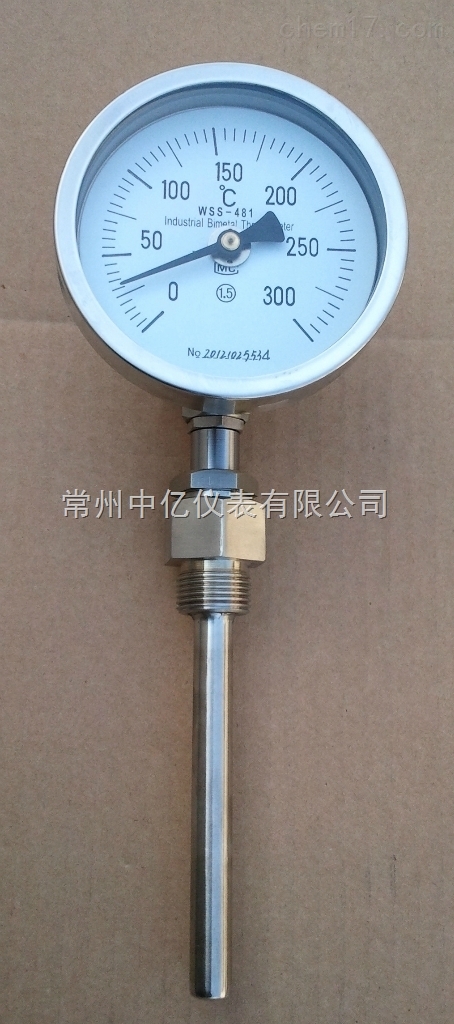 WSS徑(jing)向型雙(shuang)金屬溫(wēn)度計廠(chang)家